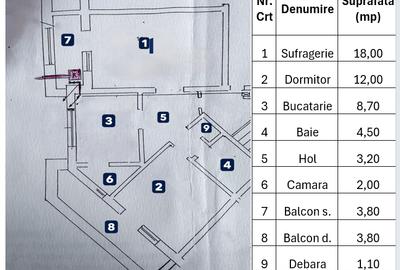 Astra (Str. Vulturului) / 2 camere/ decomandat/ 57mp / 4/4 - 2