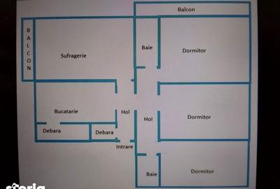 Apartament cu 4 camere în Central
