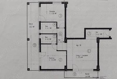Apartament cu 3 camere decomandat în Bulgaria - 1