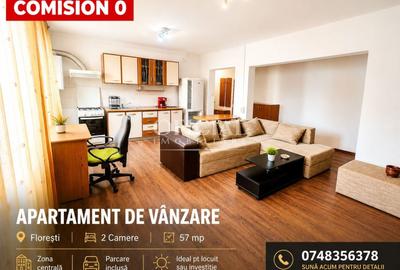 Apartament cu 2 camere semidecomandat, mobilat în Florești - 1