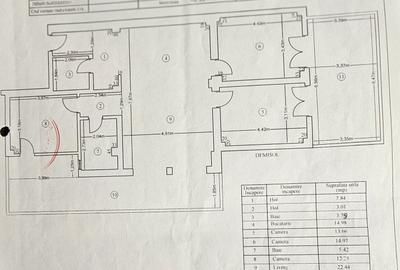 Apartament cu 3 camere în Central