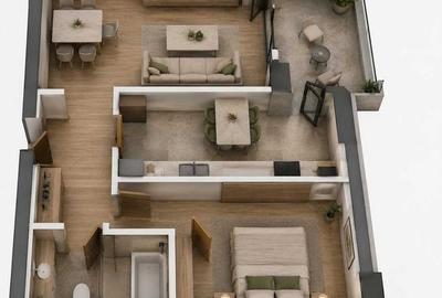 Apartament cu 2 camere în Titan