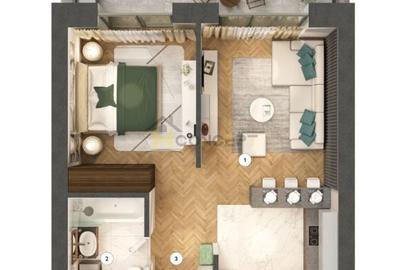 Apartament cu 2 camere decomandat în Nord - 3