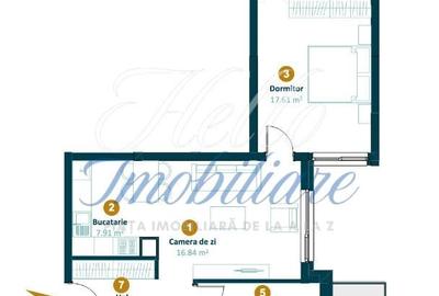 Apartament cu 3 camere semidecomandat în Între Lacuri