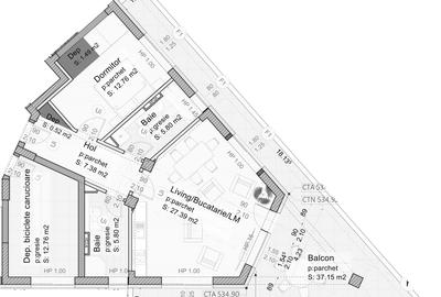 Apartament cu 3 camere în 13 Decembrie