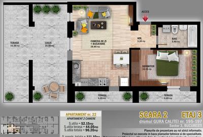 Apartament cu 2 camere decomandat în Theodor Pallady - 2