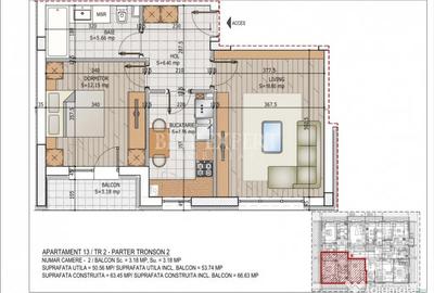 Apartament cu 2 camere decomandat în Titan - 1