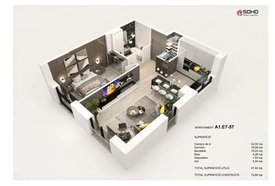 Apartament cu 2 camere în Tractorul - 1