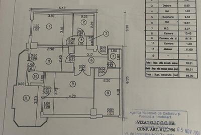 Apartament cu 3 camere decomandat în Republicii