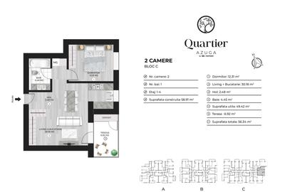 Apartament cu 2 camere decomandat în Doamna Ghica