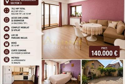 Apartament cu 2 camere decomandat în Titan