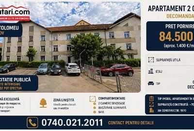 Apartament cu 2 camere decomandat în Central