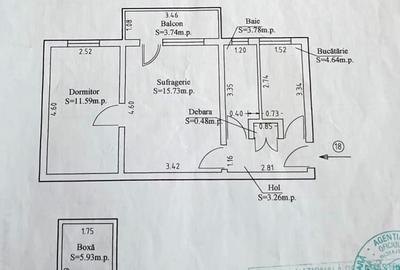 Apartament cu 2 camere semidecomandat, mobilat în Tomis Nord - 11