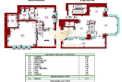 Penthouse 6 camere tip duplex -Arcul de Triumf  |Doua locuri de parcare | - 32