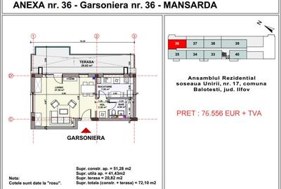 Garsoniera in Complex Unirii Apartment's Balotesti - 7