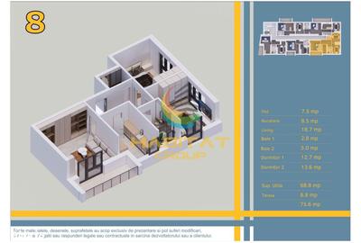 Apartament cu 3 camere decomandat în Central - 4