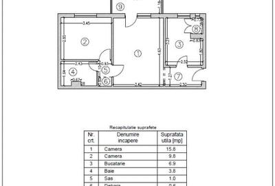 Apartament 2 camere 45 mp, str. Sighisoara nr. 1 Arad - 17