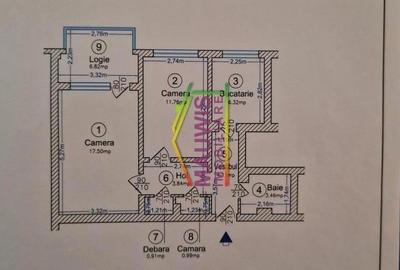 5 min Parc Maior Coravu 2 camere Cf.1 decomandat etaj 3 /10 bloc 1977 - 1