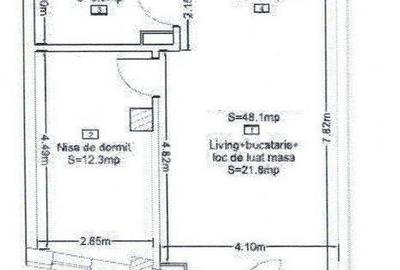 Apartament cu 2 camere în Central