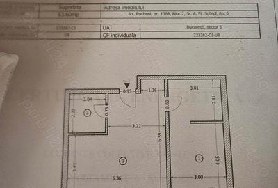 Apartament cu 2 camere în Central