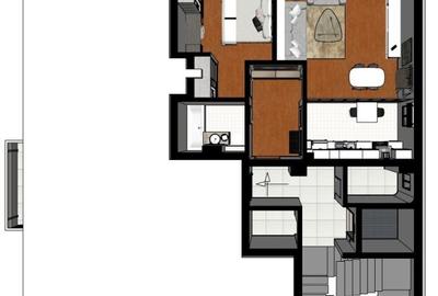 Apartament 2 camere, bucatarie si baie mobilate, imobil nou, Zona Expozitiei - 3