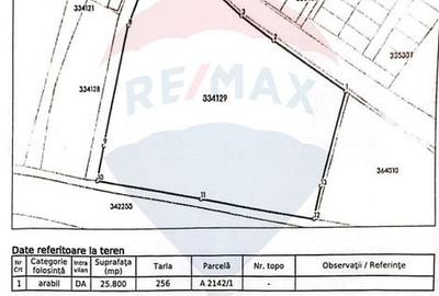 Teren intravilan de 25800 mp, în Cadaș - 3