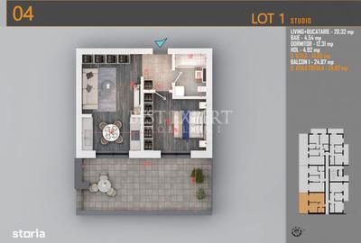 Apartament cu 2 camere în Titan