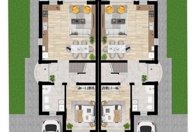 Duplex cu 4 camere cu Teren 269 Mp în Remetea Mare - 16