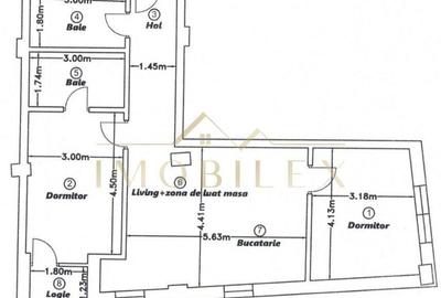 Apartament cu 3 camere în Dâmbul Rotund - 1