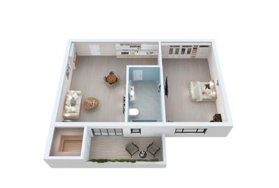2 camere cu balcon | Bloc cu lift | Direct dezvoltator | 0% comision
