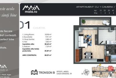 2. Studio Modern Pitesti | Zona Craiovei | Constructie Noua - 2