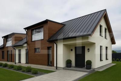 Vila de lux, 3 camere 95mp utili si pod mansardabil - 1