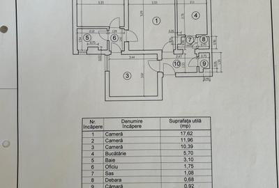 Apartament cu 3 camere semidecomandat în Dristor - 9