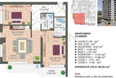 REA1024202 Dezvoltator Marriott 3 Camere Imobil Nou - 5