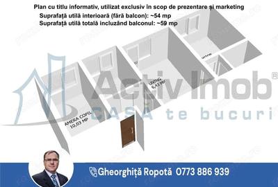 Apartament cu 3 camere semidecomandat în Central - 7