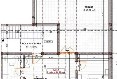 Penthouse cu 2 camere decomandat în Fratelia - 4