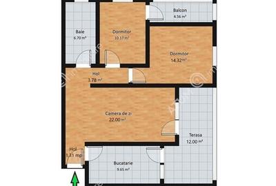 Apartament cu 3 camere decomandate 2 balcoane etaj 1 zona Siretului - 7