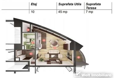 Garsonieră semidecomandată în Mănăștur - 4