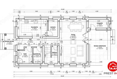 Casa independenta de vanzare 4 camere, 2 niveluri si 500 mp teren,Sincraiul de Mures, strada Vale - 16