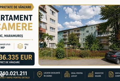 Apartament cu 3 camere semidecomandat în Nord