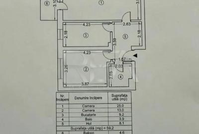 Apartament cu 2 camere decomandat în Lujerului
