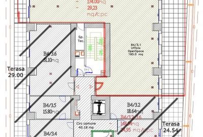 Spatiu birou | Piata Alba Iulia | 175 mpu | terasa 175 mp | 4x locuri parcare - 3
