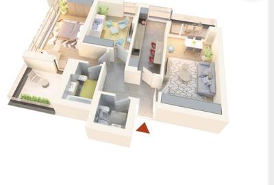 Apartament cu 3 camere decomandat în Central - 1