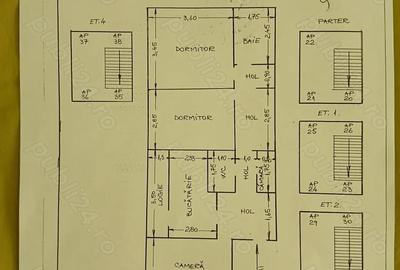 Apartament cu 3 camere în Central - 6