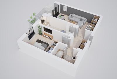 Apartament ideal de 2 camere, parcare subterană și verdeață din plin - 16