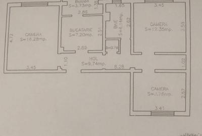 Apartament cu 3 camere decomandat în Inel I - 3