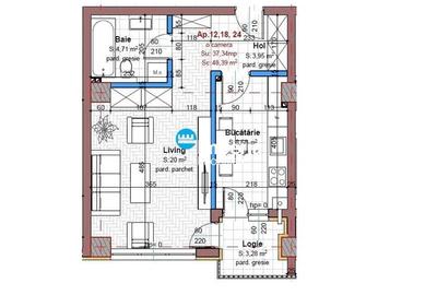 Garsonieră decomandată în Aeroport - 4