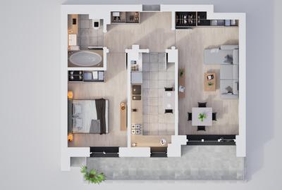 Ansamblu rezidențial nou – 2 camere moderne cu facilități complete - 3