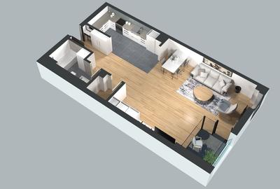 Studio cu suprafata utila generoasa, Ansamblul Fabrik - Comision 0% - 9