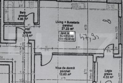 Apartament 2 camere, etaj intermediar, orientare Vestica, zo - 1